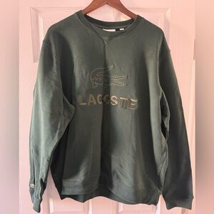 New unisex green Lacoste sweatshirt